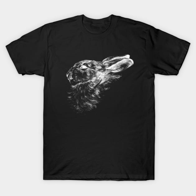 Rabbit - white T-Shirt by Allbestshirts